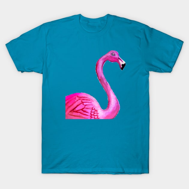 Flamingo T-Shirt by Bridgetdav